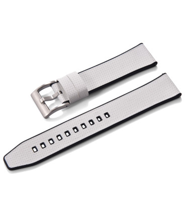Bracelet KronoKeeper caoutchouc FKM double couche - Blanc