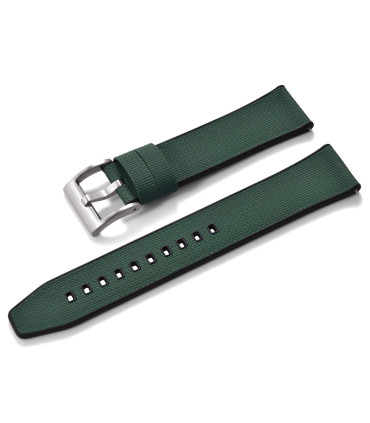 Bracelet KronoKeeper caoutchouc FKM double couche - Vert foncé
