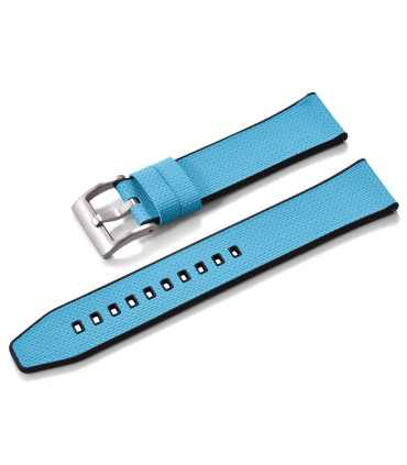 Bracelet KronoKeeper caoutchouc FKM double couche - Bleu ciel