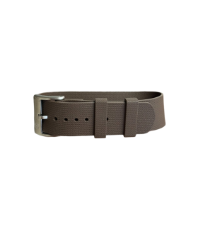 Bracelet NATO KronoKeeper en caoutchouc FKM - Marron