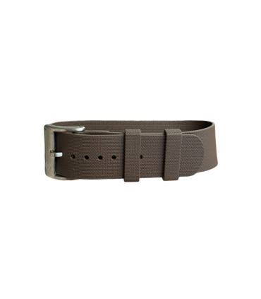 NATO strap KronoKeeper in FKM Rubber - Brown