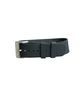 NATO strap KronoKeeper in FKM Rubber - Black