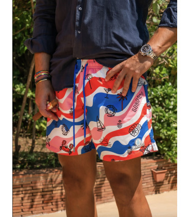 Leopine Summer Waves Swim Shorts