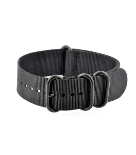 Bracelet nylon NATO ZULU EXTREME PVD noir