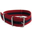 Watch NATO strap Red/Blue