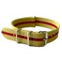 Bracelet nylon NATO Sable/Rouge