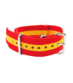 Bracelet nylon NATO Rouge/Jaune