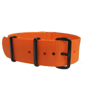 Bracelet nylon NATO Orange PVD