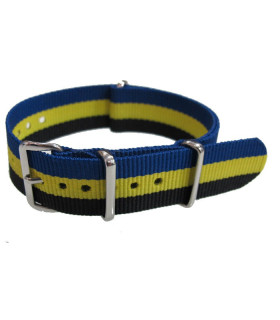 Watch NATO strap Black/Yellow/Blue