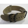 Bracelet NATO Zulu Extreme nylon marron khaki PVD