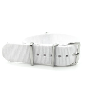 Bracelet Nylon Nato Blanc