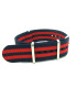 Bracelet nylon NATO Bleu/Rouge