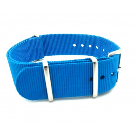 Bracelet nylon NATO Bleu N°7