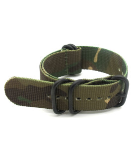 NATO ZULU EXTREME STRAP Black with black buckles