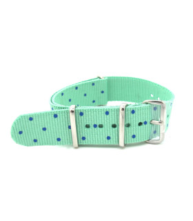 Bracelet nylon NATO point bleu