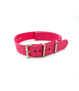 Bracelet nylon NATO rose