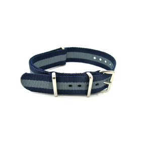 Bracelet nylon NATO Bleu/Gris