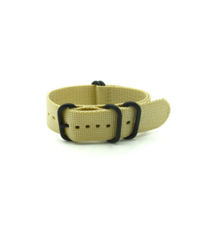 Bracelet nylon nato Zulu Extrême PVD Sable