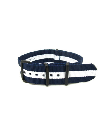 Nato Bleu/blanc boucles PVD 