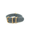 Nato Strap Zulu Extreme rose buckles Grey