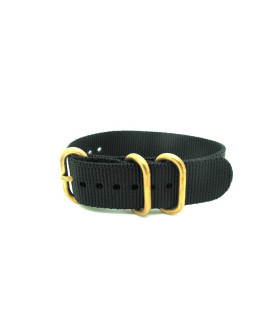 Nato ZULU golden buckles Black 