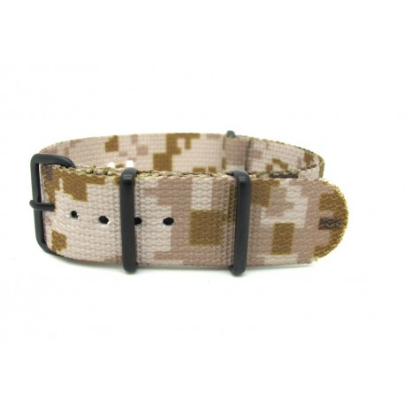 Bracelet nylon NATO Camouflage 4 PVD