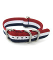 Bracelet Nato Zulu Extême Bleu/blanc/rouge Drapeau