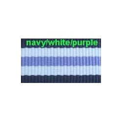 Bracelet nylon NATO bleu marine/blanc/violet