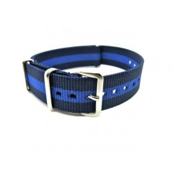Bracelet nylon NATO bleu/violet