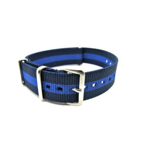 Bracelet nylon NATO bleu/violet