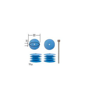 PROXXON Polissoirs élastiques en silicon lentille (10 pièces)