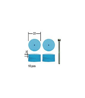 PROXXON Polissoirs élastiques en silicone disque (10 pièces)