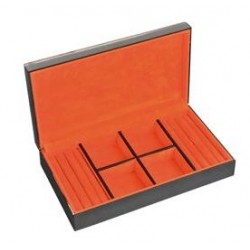 Box for 4 watches + cuff link Kronokeeper in glass