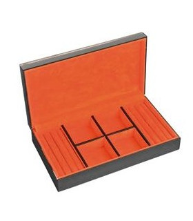 Box for 4 watches + cuff link Kronokeeper in glass