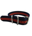 Nato Zulu Strap Blue Red