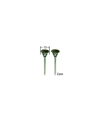 PROXXON Brosses en acier de forme pinceau rond 13mm par 2 pièces