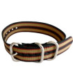 NATO ZULU strap Black/Olive/Red