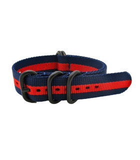 Bracelet NATO ZULU EXTREME PVD Bleu/Rouge