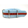 Bracelet NATO nylon bleu/noir/orange "Gulf"