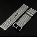 Mesh bracelet with tang buckle