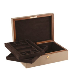 Giobagnara Platinum Jewellery Box with 2 Trays