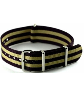 Bracelet nylon NATO Noir/Sable