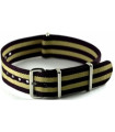 Bracelet nylon NATO Noir/Sable