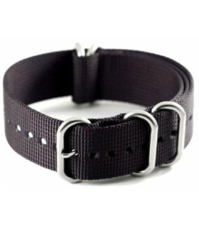 Bracelet nylon NATO ZULU EXTREME noir