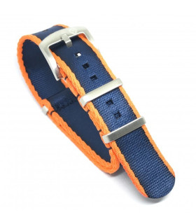 Seat Belt Nato - Orange/Dark Blue