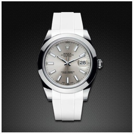 Rubber B strap M105 White