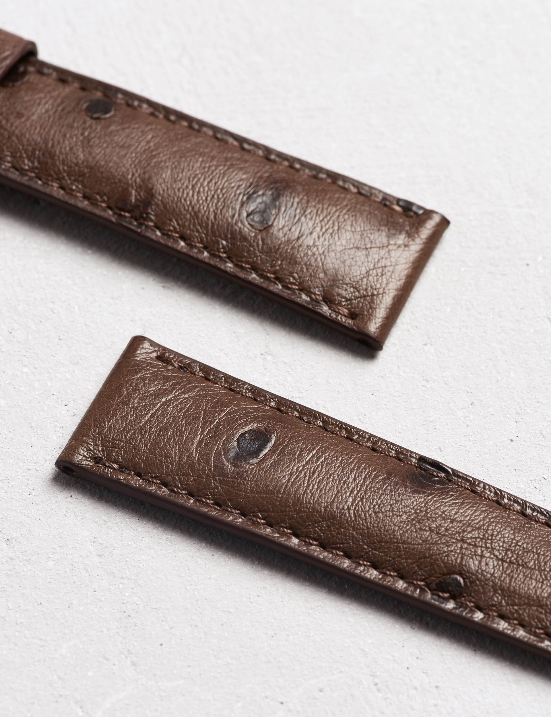 Bracelet Camille Fournet Autruche gris anthracite 