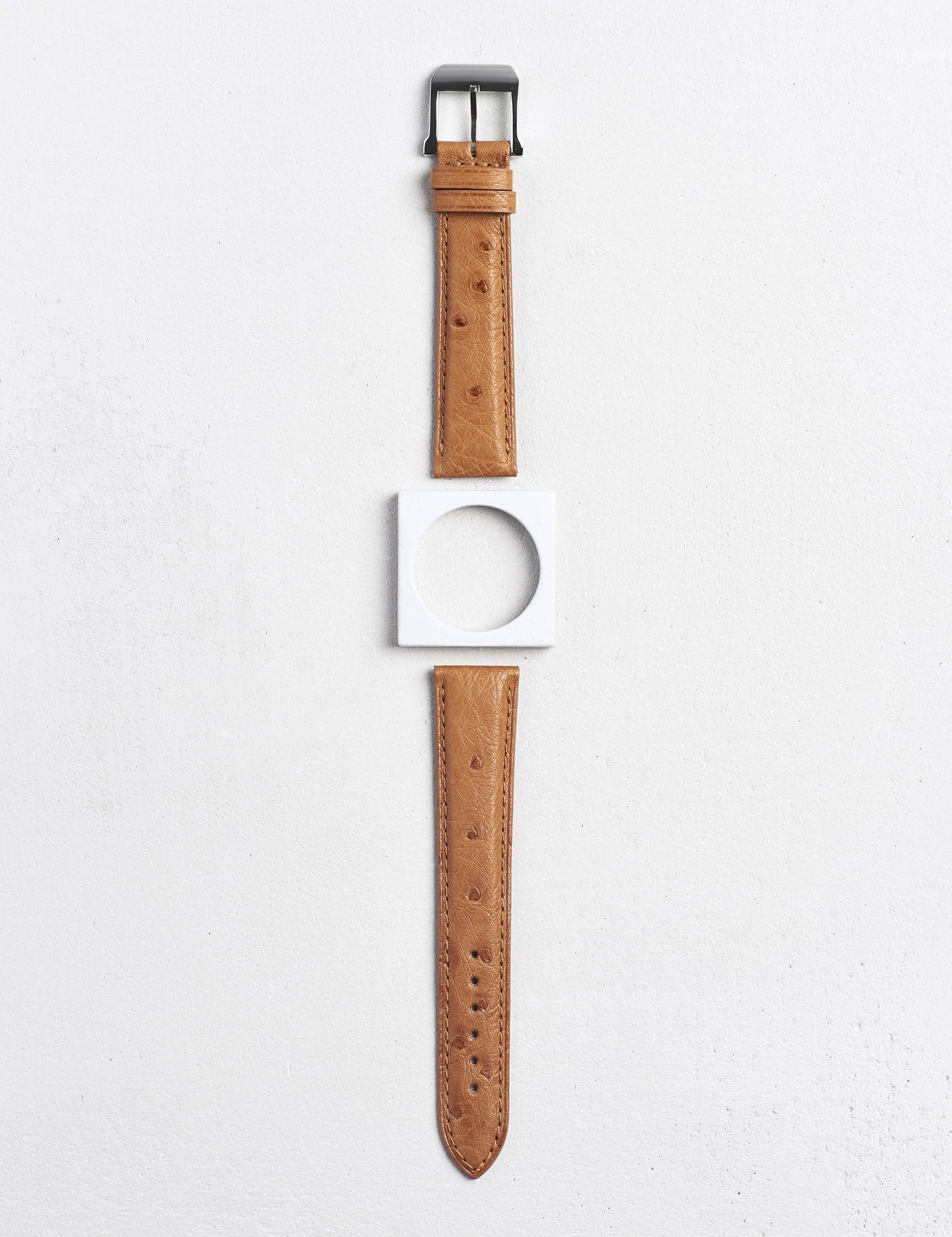 Bracelet Camille Fournet Autruche gris anthracite 