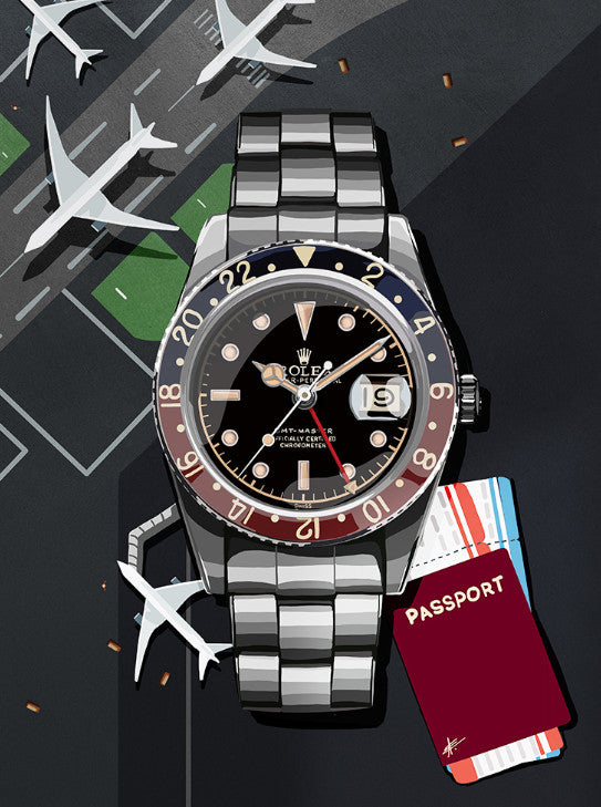 Watchoniste X MisterChrono tirage d'art - pepsi - 60x80