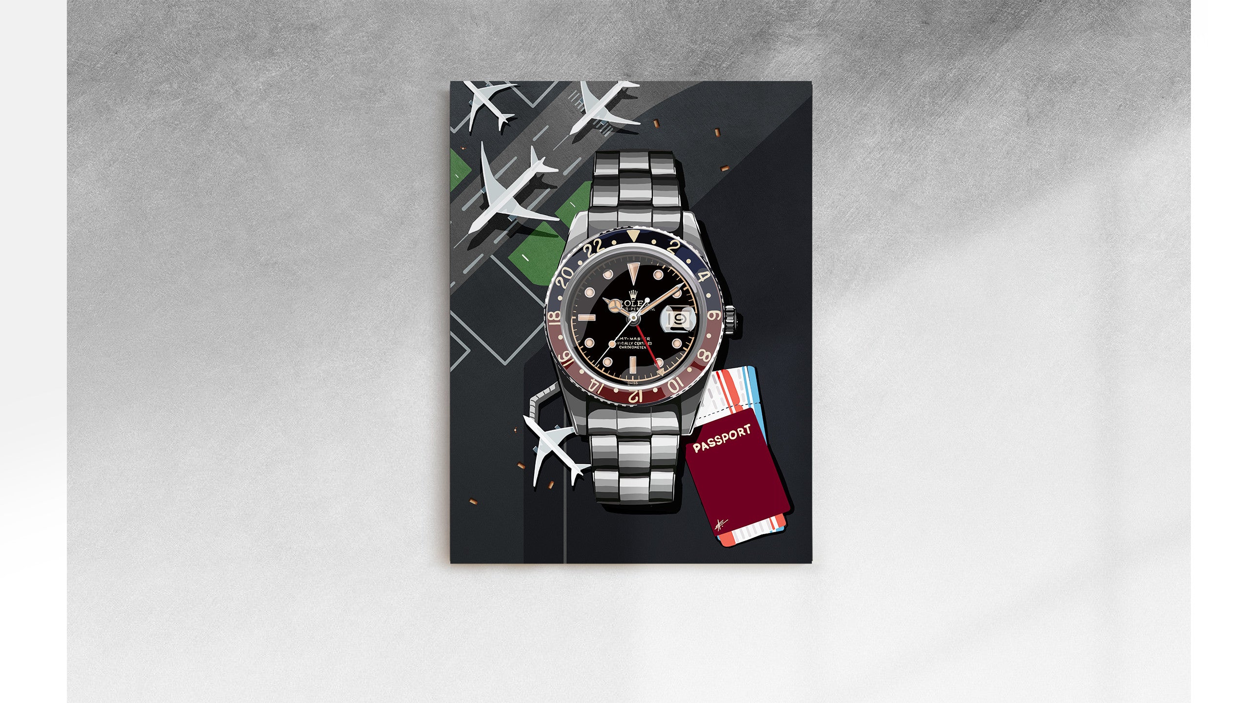 Watchoniste X MisterChrono tirage d'art - pepsi - 60x80